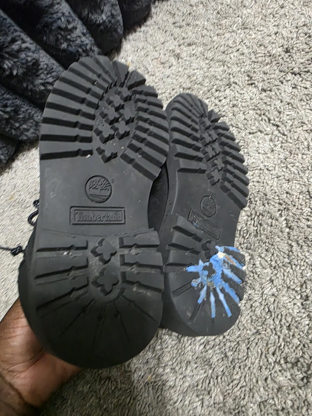 Timberland Kids Black Lace-Up Work Boots